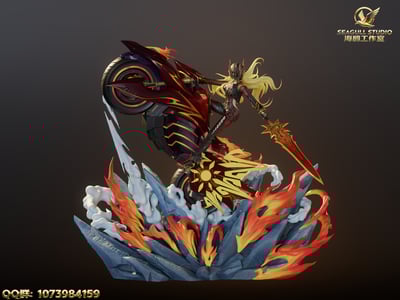 【原神】海鷗工作室 SEAGULL STUDIO－原神場景雕像系列 火神 瑪薇卡5