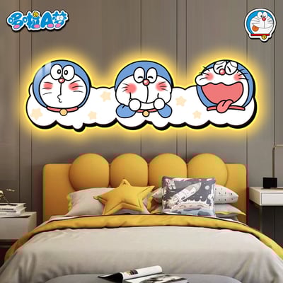 【週邊】阿喵畫社-哆啦A夢床頭燈帶畫4