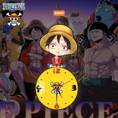 【週邊】阿喵畫社-海賊王Q版鐘錶1