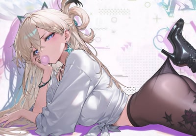 【週邊】H2工作室－鳴潮 黑絲琳奈 裝飾畫3