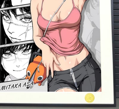 【週邊】H2工作室－鏈鋸人 三鷹朝 裝飾畫4