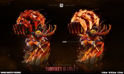 【海賊王】LZ Studio-路飛全形態共鳴 第四彈 三檔業火路飛6