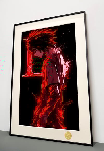 【週邊】H2工作室-L 死亡筆記death note裝飾畫3