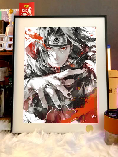 【週邊】星空工作室－火影忍者 水墨鼬 宇智波鼬 裝飾畫3