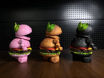 【可愛小物】模咖造物-漢堡人（海外現貨）2