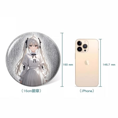 【週邊】阿喵畫社－緣之空 春日野穹組合 雙閃特大徽章3