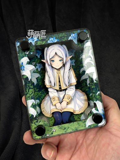 【週邊】萌萌匠-葬送的芙利蓮Frieren魔法花海立體卡磚4