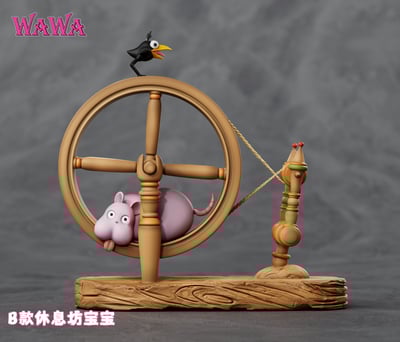 【宮崎駿】wawa工作室-宮崎駿桌面小擺飾 跑步坊寶寶5