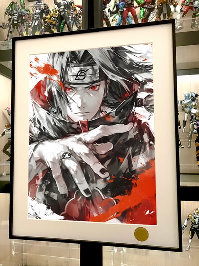 【週邊】星空工作室－火影忍者 水墨鼬 宇智波鼬 裝飾畫2