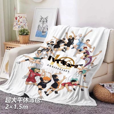 【週邊】千鳥社-排球少年十週年日向翔陽影山飛雄午睡毯地毯裝飾畫3