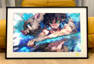 【週邊】星空工作室-嘴平伊之助 鬼滅之刃無限城篇炭治郎九柱蝴蝶忍鬼殺隊動漫二次元裝飾畫1