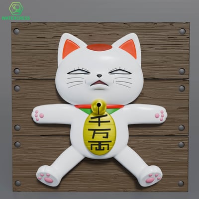 【膽大黨】Watercress-招財貓膽大黨高速婆婆冰箱貼1