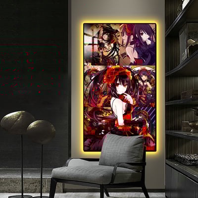 【週邊】阿喵畫社-約會大作戰 時崎狂三床頭燈帶畫4