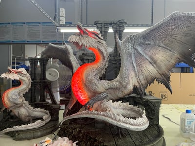 【魔物獵人】DragonFrontierStudio-怪物獵人祖龍（大尺寸加燈版本）1