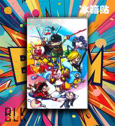 【週邊】巴洛克－海賊王 畫師路飛 裝飾畫 & 冰箱貼5