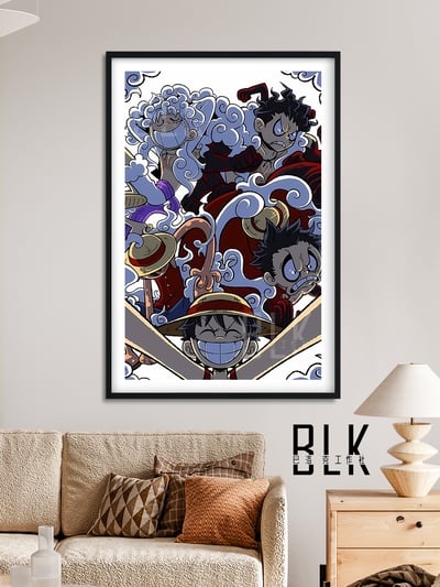 【週邊】巴洛克－海賊王 檔位路飛 裝飾畫 & 冰箱貼5