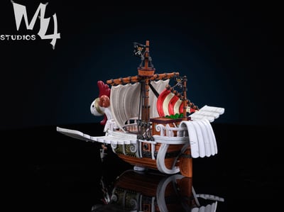 【海賊王】M4工作室-全員船系列 第十二彈 草帽船 飛行.前進梅麗號3