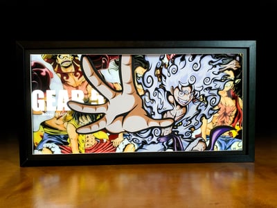 【週邊】神秘畫廊-光導變換五檔路飛3D紙藝立體畫4