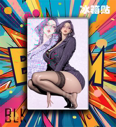 【週邊】巴洛克－美麗新世界 紫色金美庭 裝飾畫&冰箱貼5