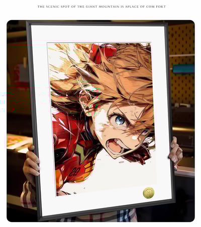 【週邊】皇呱工作室－新世紀福音戰士 明日香的憤怒 裝飾畫2