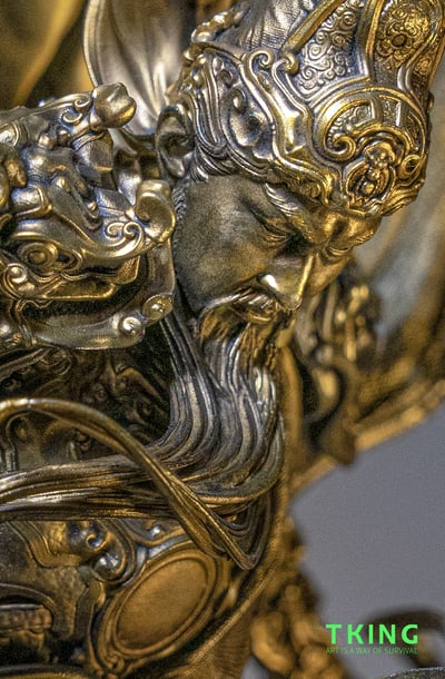 【神話傳說】TKING-戰神關羽仿銅版7