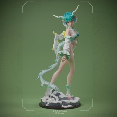 【原創授權】明岩北 MYNorth-山海 白澤（白模）5