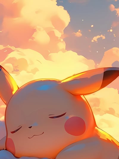 【週邊】星空工作室－寶可夢 雲朵皮卡丘 裝飾畫4