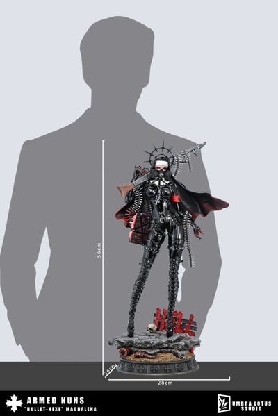 【原創授權】黑蓮工作室－武裝修女系列 第一彈 槍彈魔女 瑪格妲13