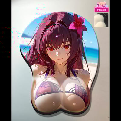 【週邊】阿喵畫社－海風吹吹 斯卡哈 透明卡磚&護腕滑鼠墊4