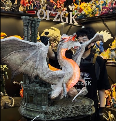 【魔物獵人】DragonFrontierStudio-怪物獵人祖龍（大尺寸加燈版本）6