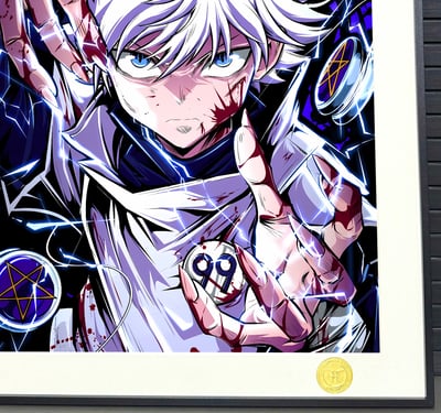 【週邊】H2工作室-戰損奇犽 全職獵人奇犽揍敵客裝飾畫5