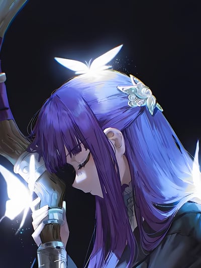 【週邊】星空工作室－葬送的芙莉蓮 蝴蝶菲倫 裝飾畫4