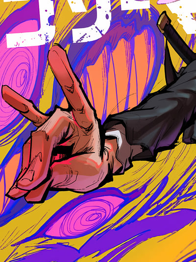 【週邊】星空工作室－鏈鋸人 狐狸契約 裝飾畫3