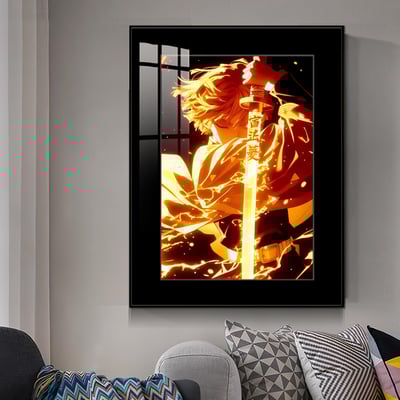 【週邊】橘子工作室－鬼滅之刃 我妻善逸 滅 裝飾畫＆色紙2