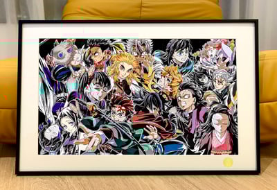 【週邊】星空工作室－鬼滅之刃 無限篇全員 裝飾畫2