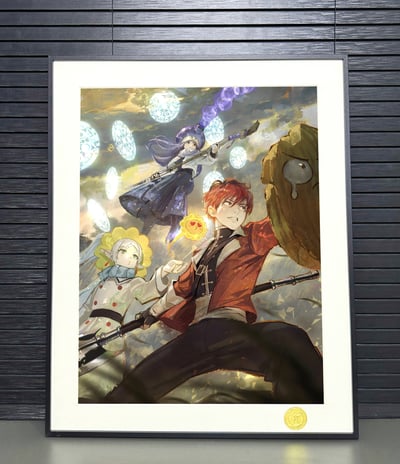 【週邊】H2工作室－葬送的芙莉蓮 芙莉蓮三人組 裝飾畫2