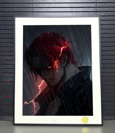 【週邊】H2工作室－海賊王 霸氣紅髮 裝飾畫2