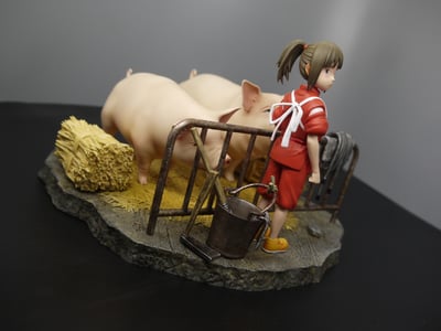 【宮崎駿】楓焰工作室-神隱少女系列 電影封面 千尋與父母11