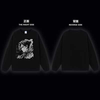 【週邊】阿喵畫社-兵長無帽長袖衛衣1