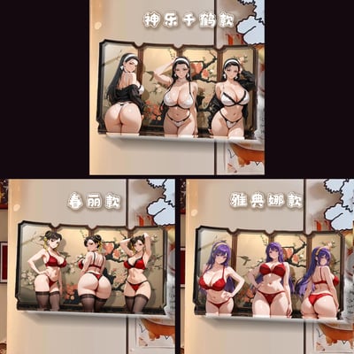 【週邊】阿喵畫社－動漫屏風系列 冰箱貼4