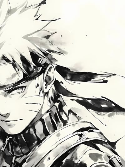 【週邊】星空工作室－火影忍者 水墨火影系列 裝飾畫3