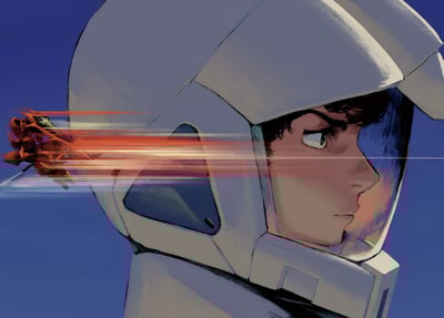 【週邊】H2工作室－機動戰士鋼彈 阿姆羅＆夏亞 裝飾畫3