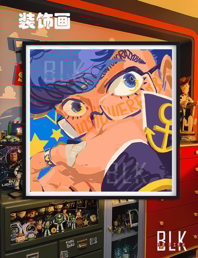 【週邊】巴洛克－JOJO的奇妙冒險 東方仗助 裝飾畫 & 冰箱貼1