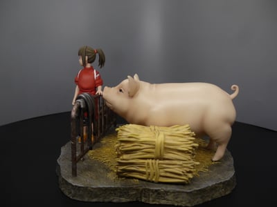 【宮崎駿】楓焰工作室-神隱少女系列 電影封面 千尋與父母8