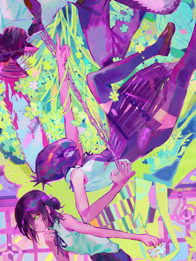 【週邊】星空工作室－鏈鋸人 多巴胺電次蕾塞 裝飾畫3