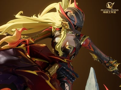 【原神】海鷗工作室 SEAGULL STUDIO－原神場景雕像系列 火神 瑪薇卡10