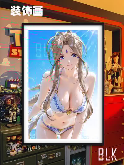 【週邊】巴洛克－我的女神 貝露丹蒂 裝飾畫&冰箱貼1