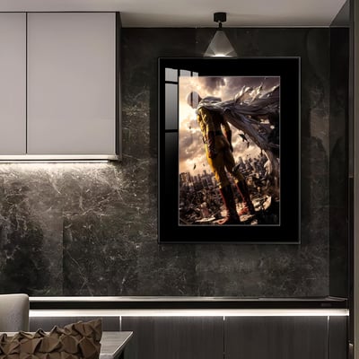 【週邊】橘子工作室－一拳超人 琦玉 無敵威壓背身版 裝飾畫4