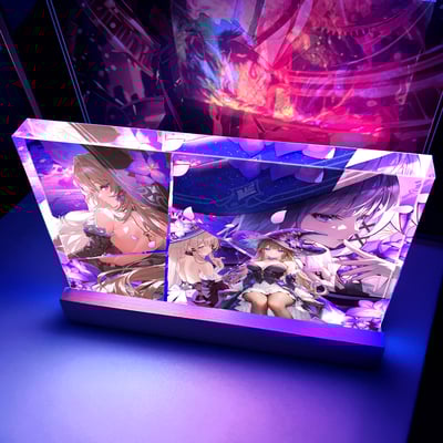 【週邊】阿喵畫社-破碎虛空 大黑塔發光透明卡磚3