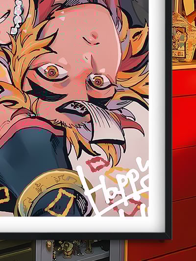 【週邊】巴洛克－鬼滅之刃 音柱炎柱 裝飾畫&冰箱貼3